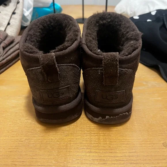 Brown Suede Ugg Mini - Picture 3 of 6